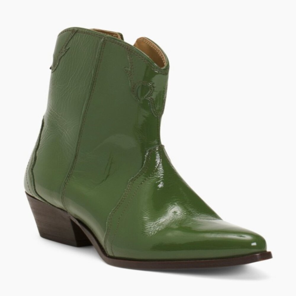 Free People New Frontier Western Bootie In Serpent